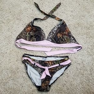 Camo bikini - L top, XL bottom